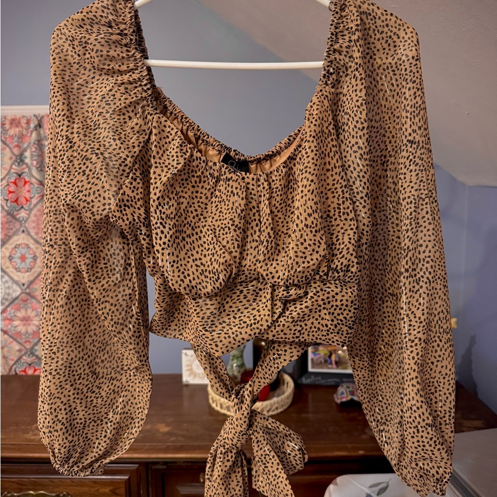 Japna Cheetah Patterned Blouse